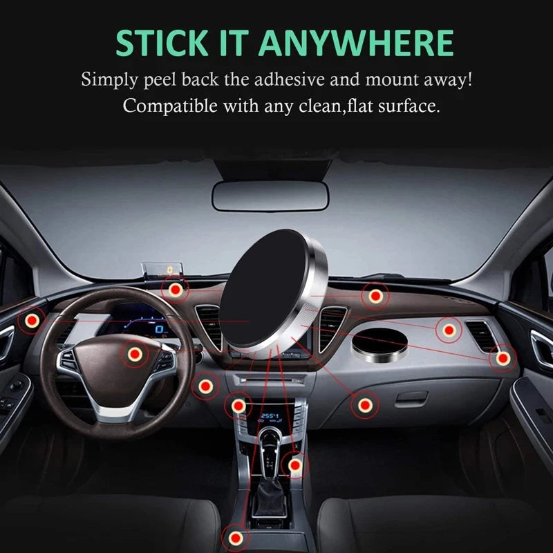 Universal Magnetic Dashboard and Wall Phone Mount Holder