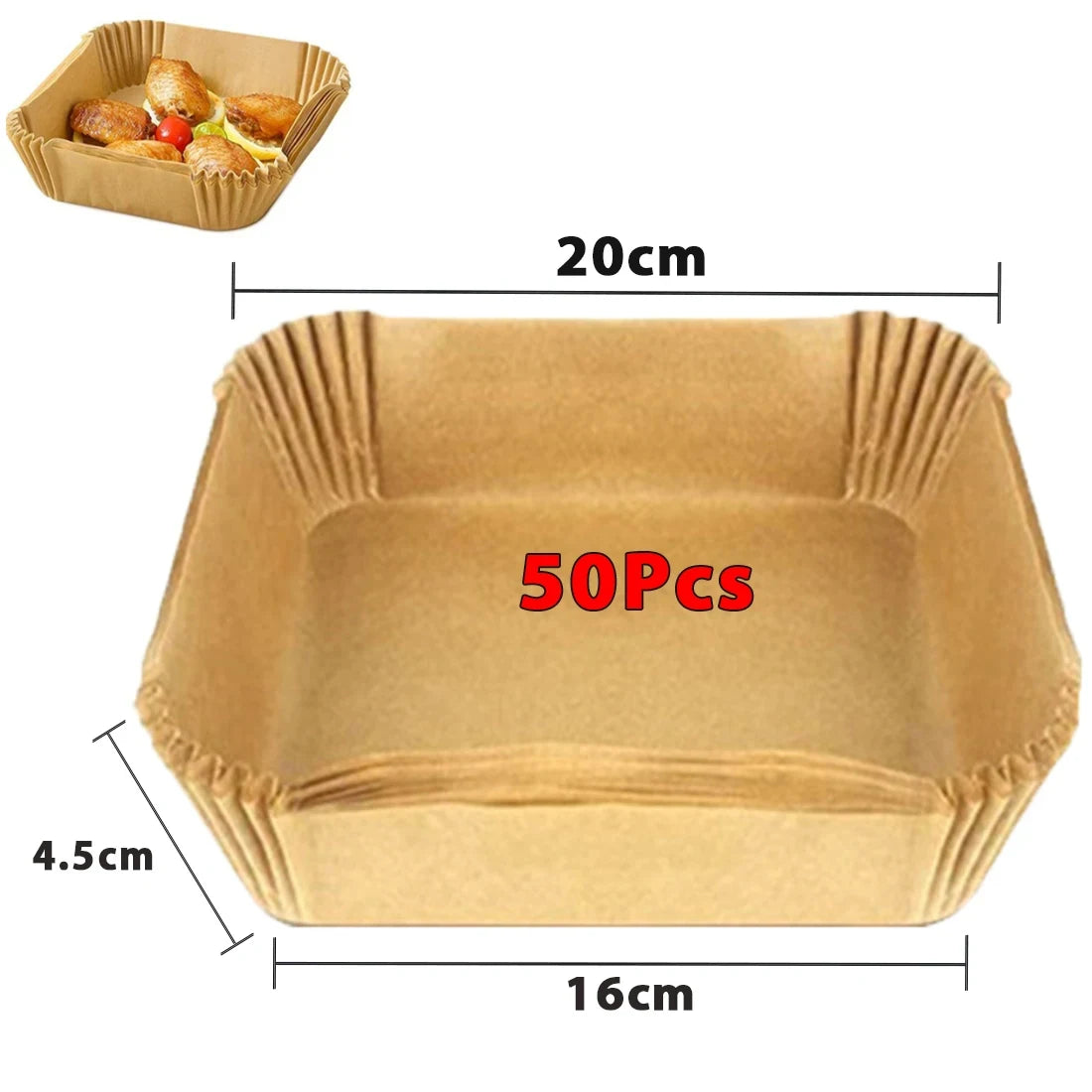 Disposable Non-Stick Round Air Fryer Paper Liners