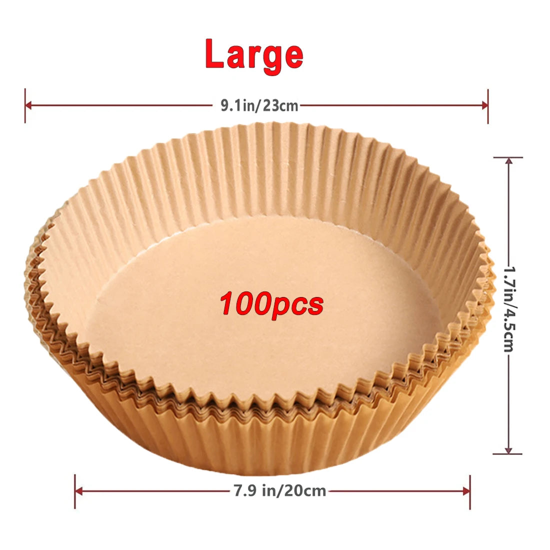 Disposable Non-Stick Round Air Fryer Paper Liners
