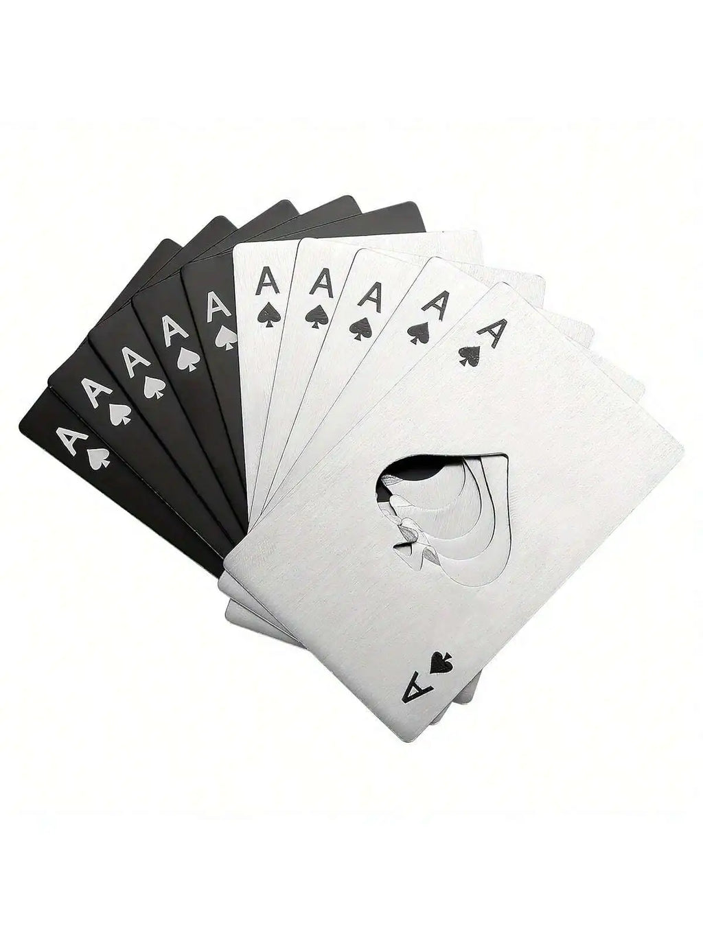 Stainless Steel Ace of Spades Credit Card Bottle Opener