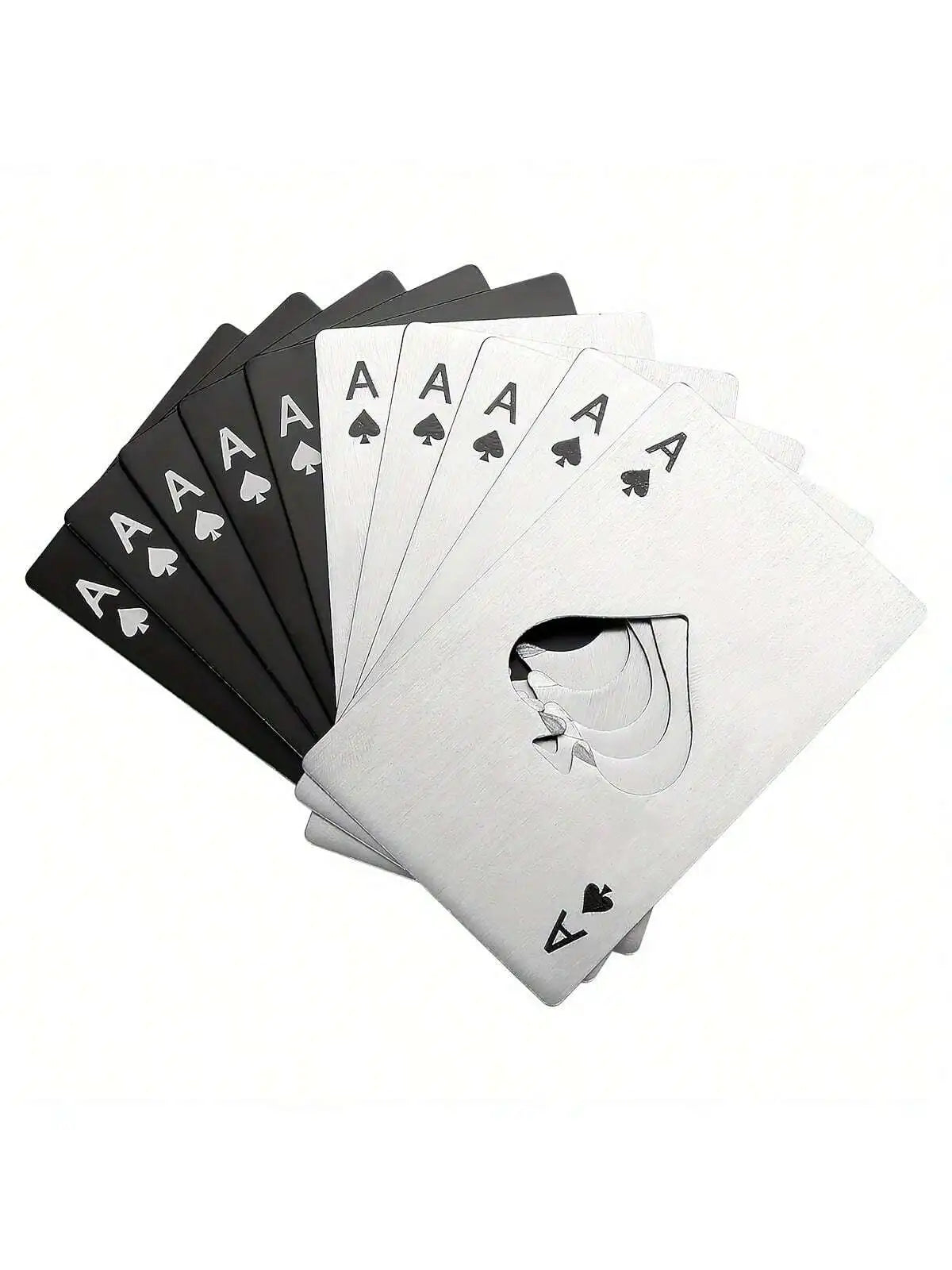 Stainless Steel Ace of Spades Credit Card Bottle Opener
