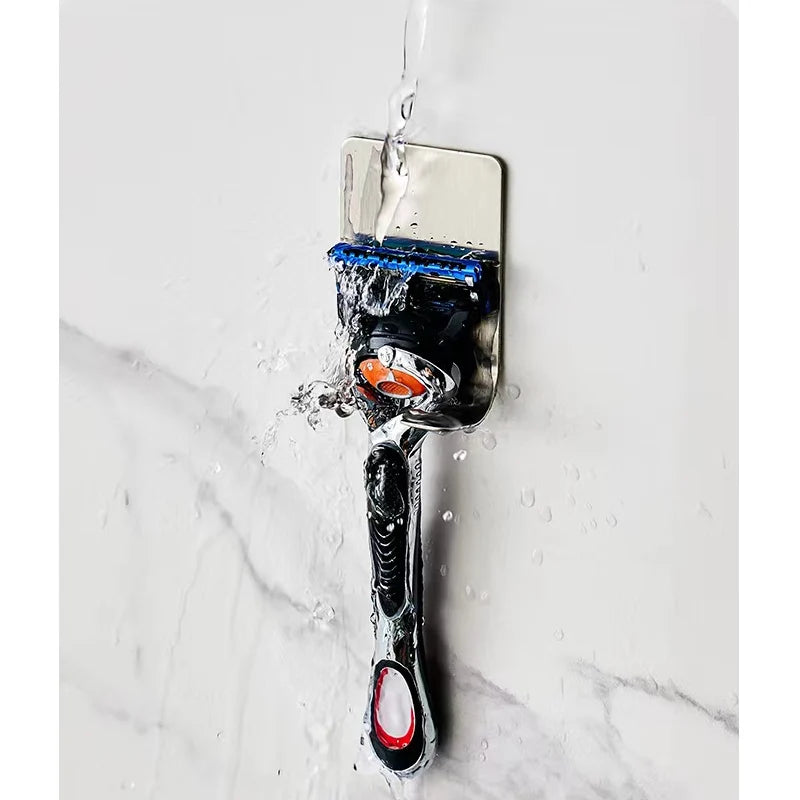 Stainless Steel Wall-Mounted Punch-Free Razor Holder