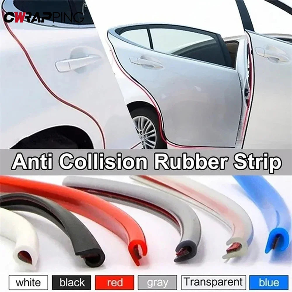 5M Transparent PVC Car Door Edge Scratch Protector Strip