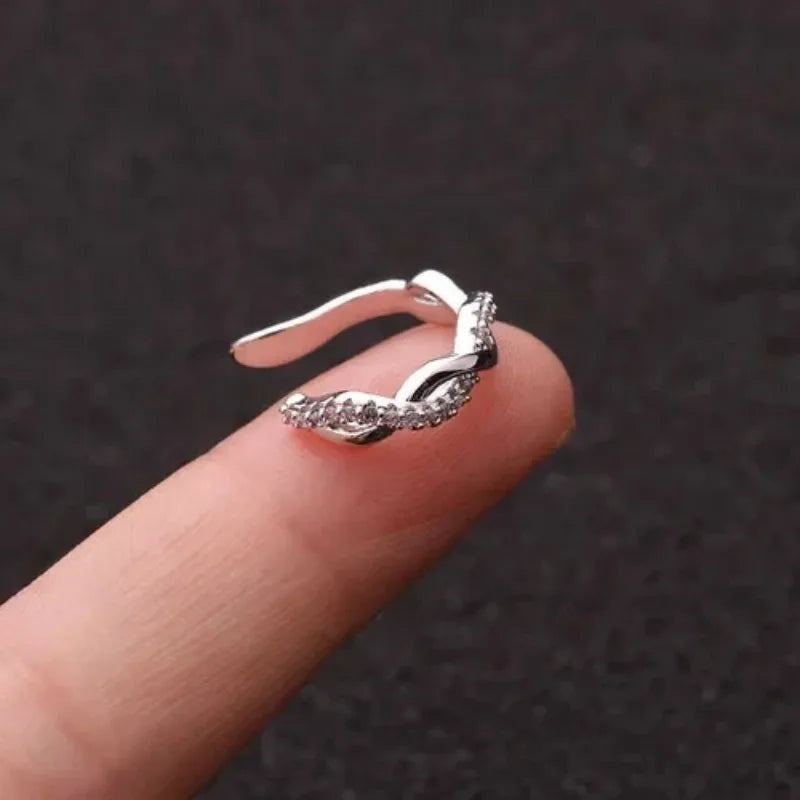 EVISPOL Metal Leaf Ear Cuff Non-Piercing Cartilage Clip-On Earring