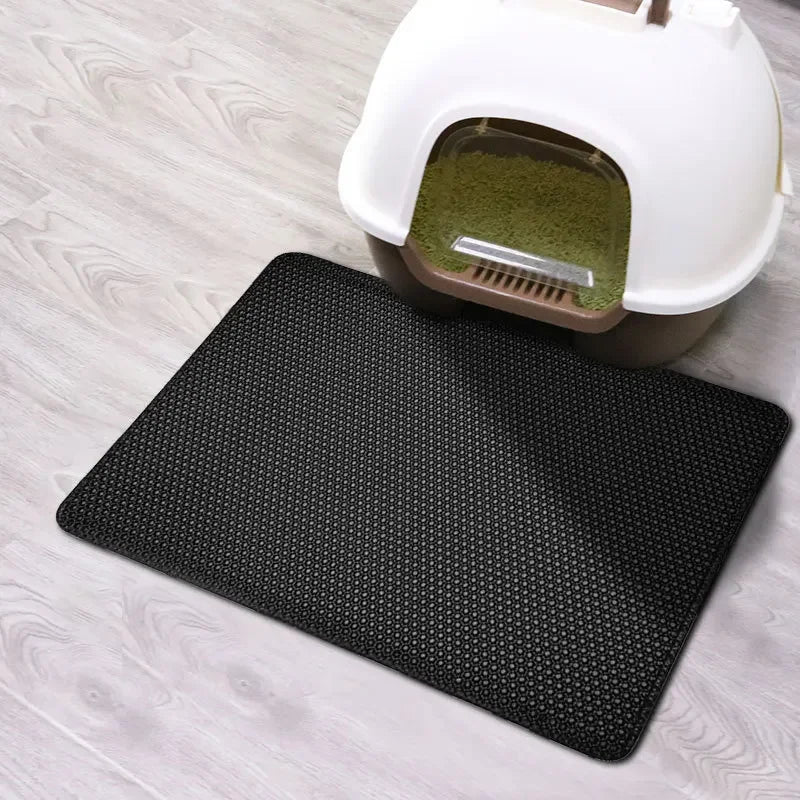 Double Layer Waterproof Non-Slip Cat Litter Mat