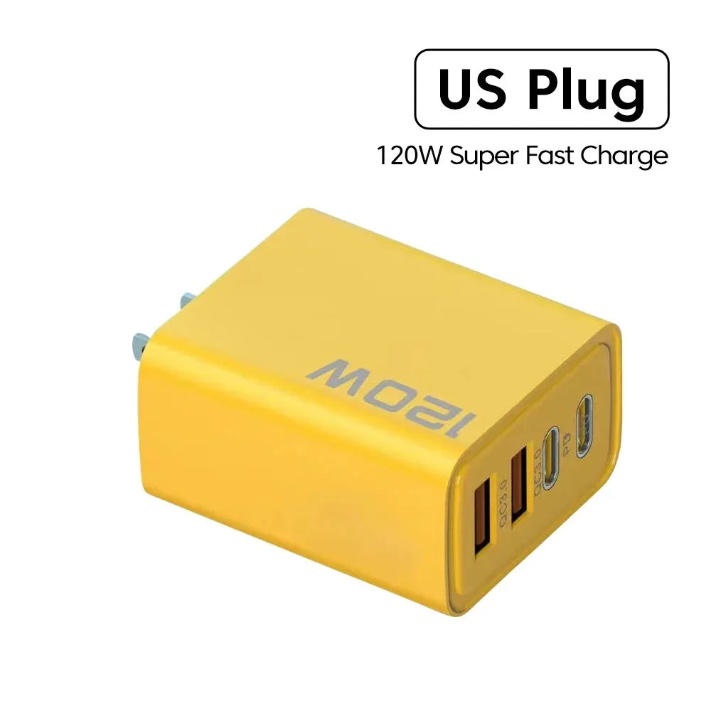4-Port USB-C PD & Quick Charge 3.0 Fast Charging Adapter