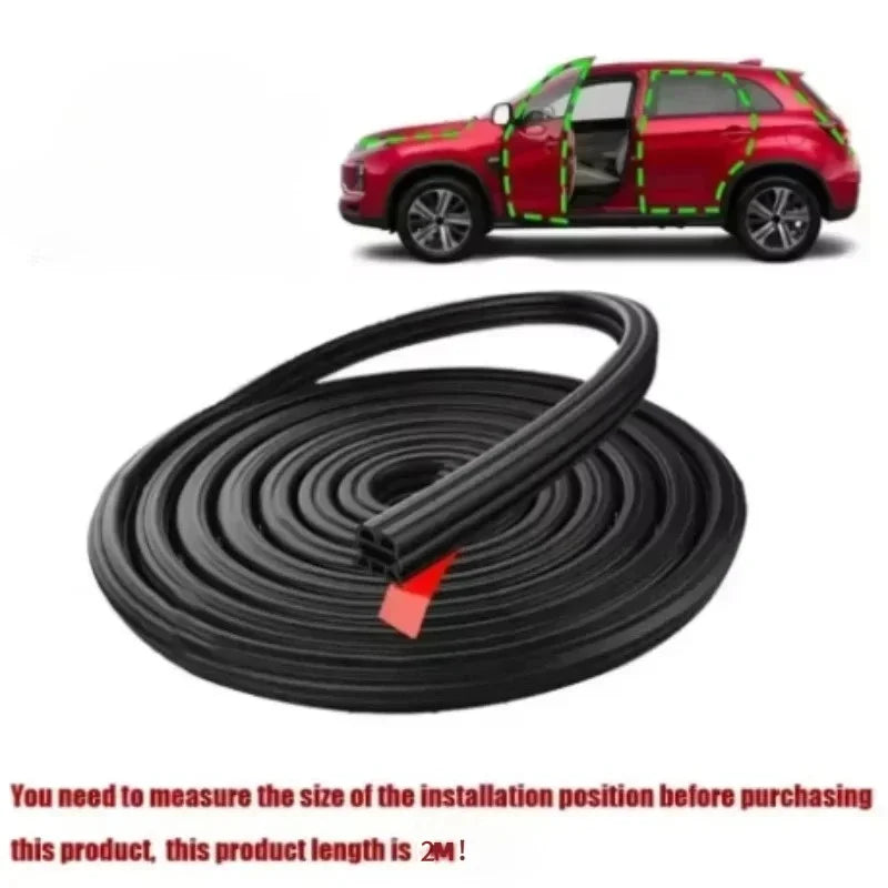 3-Layer Rubber Car Door Seal Strip for Sound Insulation