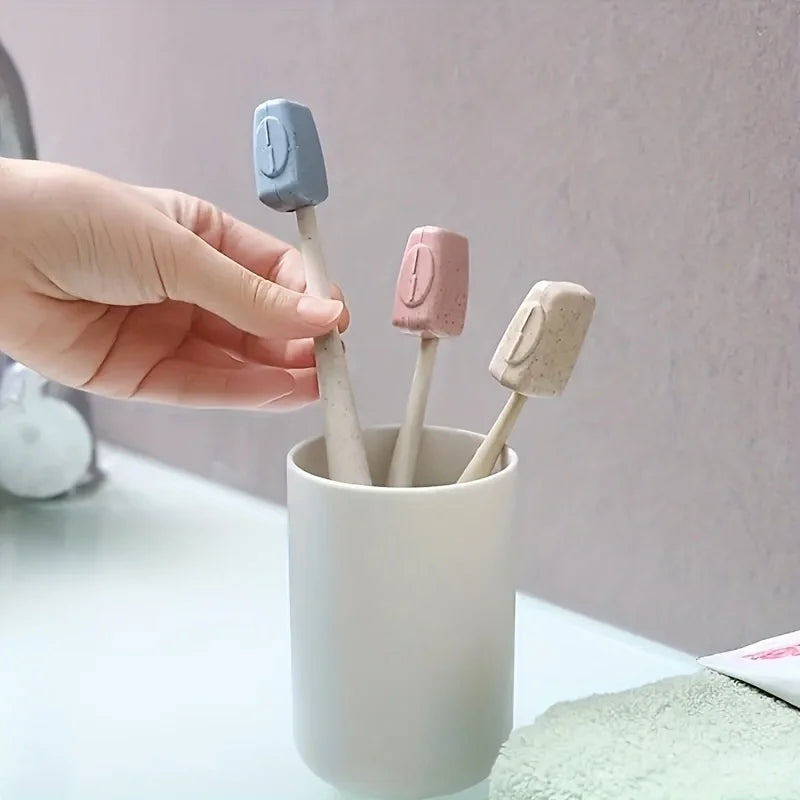 4-Piece Portable Travel Toothbrush Head Covers