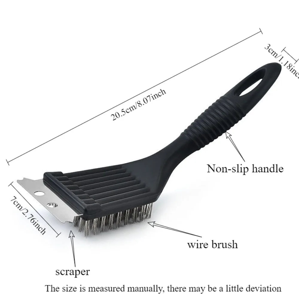 8-Inch Heavy Duty Stainless Steel Wire Grill Cleaning Brush