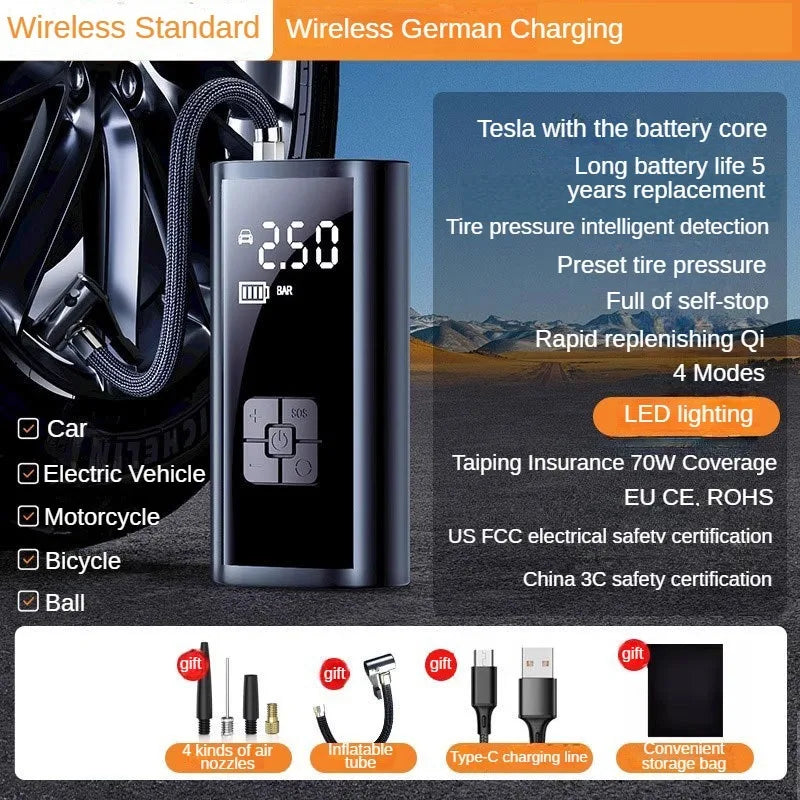150PSI Portable Car Air Compressor and Tire Inflator