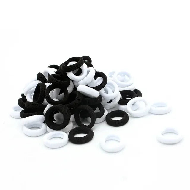 200-1000pcs Colorful Nylon Elastic Hair Ties for Women and Girls