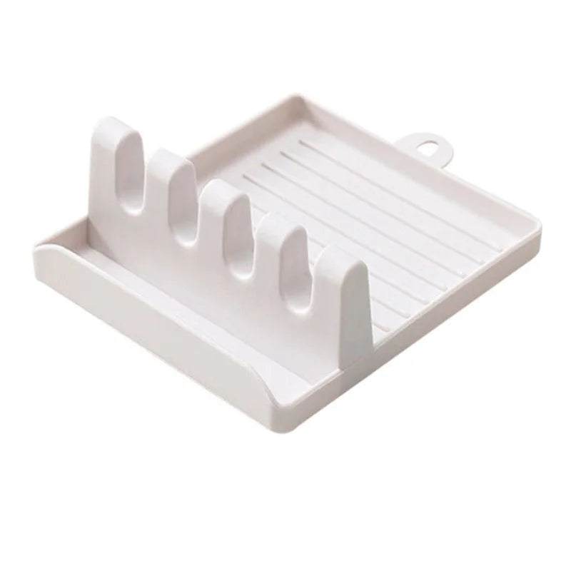 Non-slip Plastic Kitchen Spatula and Spoon Rest Organizer