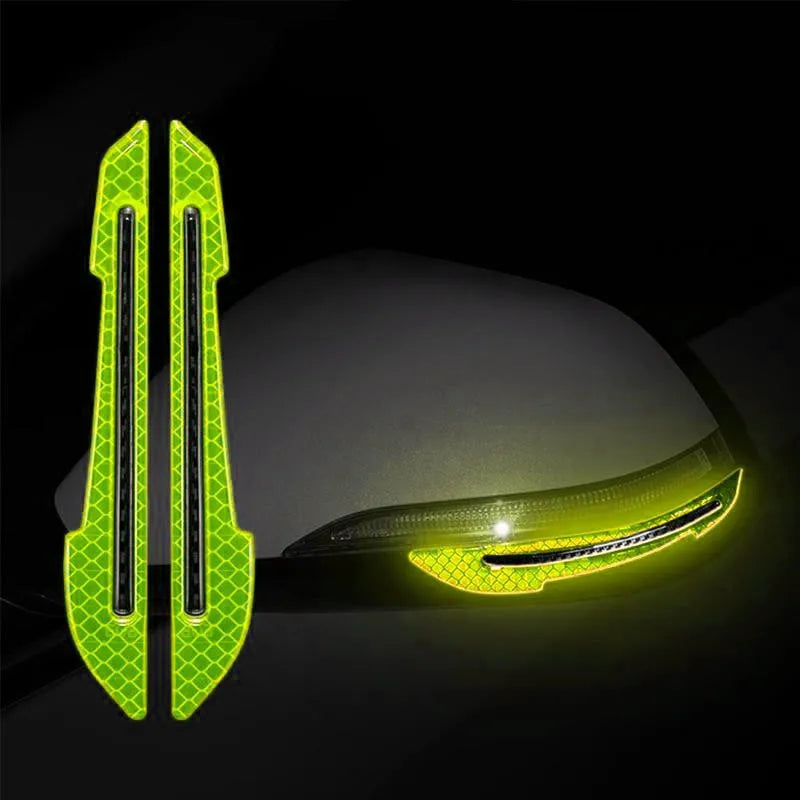 Reflective Safety Warning Stickers for Car Wheel Hubs and Door Handles