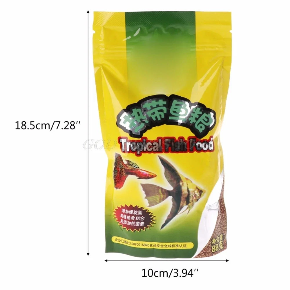 Tropical Fish Food Grain for Guppies and Small Fish - 88g