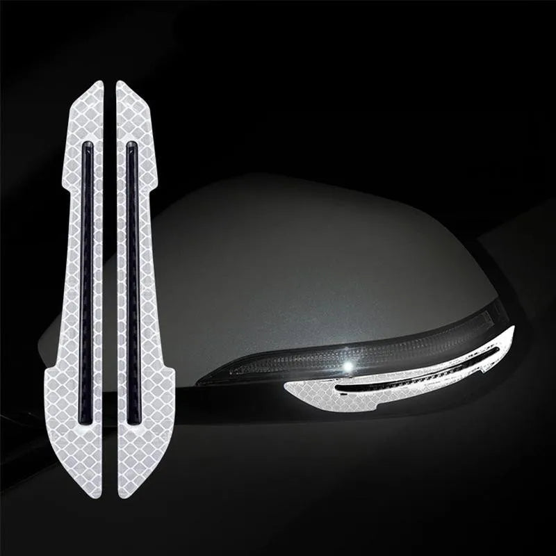Reflective Safety Warning Stickers for Car Wheel Hubs and Door Handles