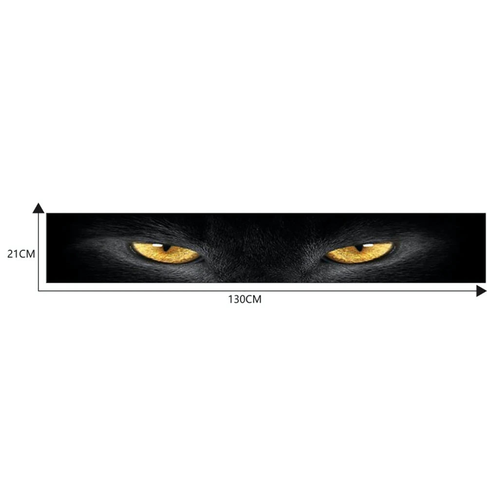 3D Effect Car Front Windshield Stickers with Ghost and Wolf Eye Patterns