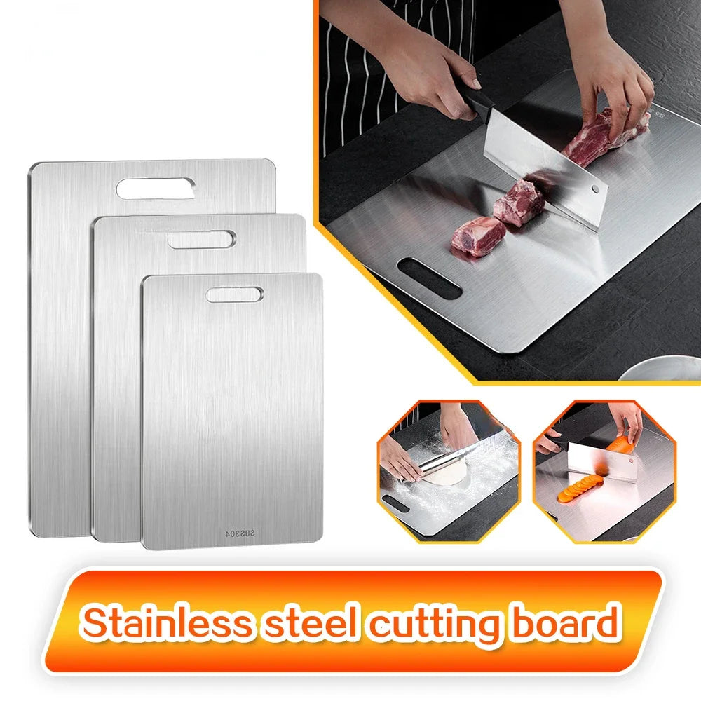 Double-Sided 316 Stainless Steel Thickened Chopping Board