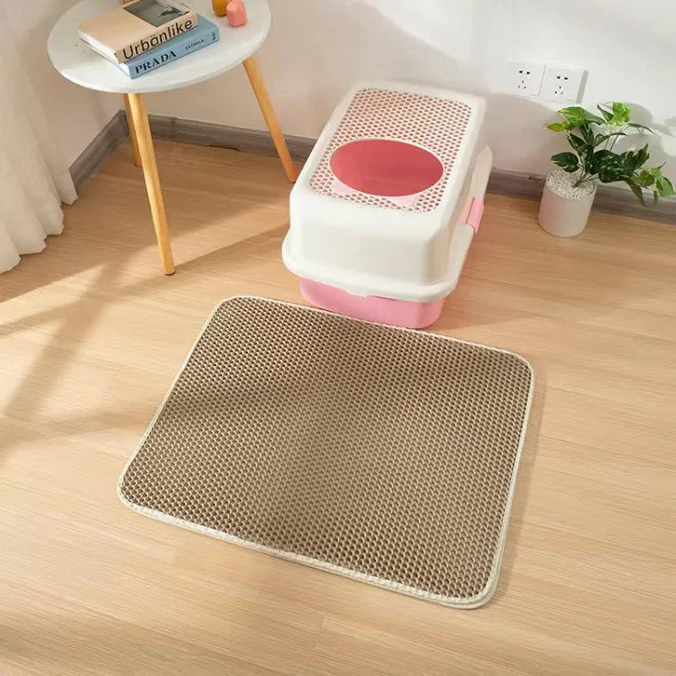 Double Layer Waterproof Non-Slip Cat Litter Mat