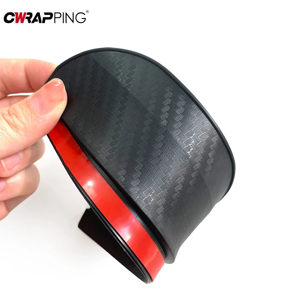 2pcs Carbon Fiber Car Rearview Mirror Rain Eyebrows