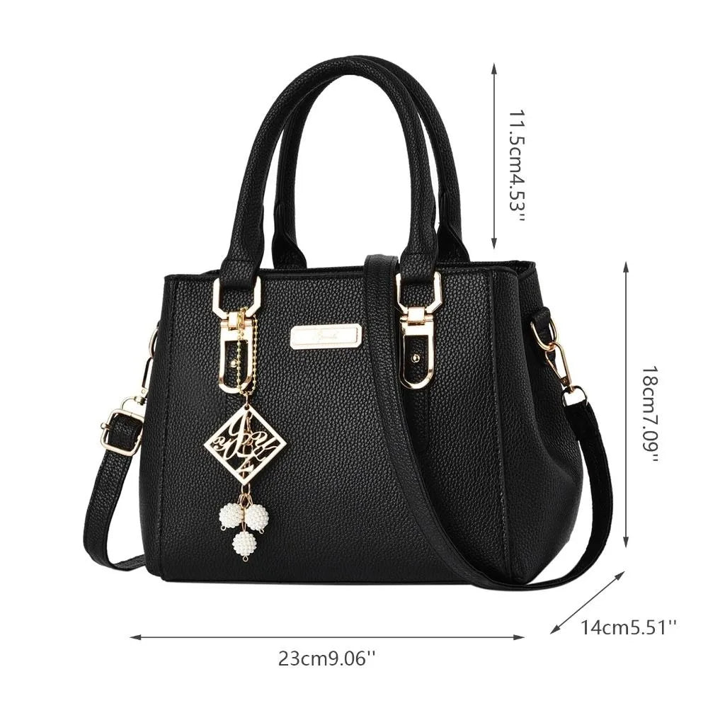 Large Capacity Women's Leather Shoulder Messenger Bag