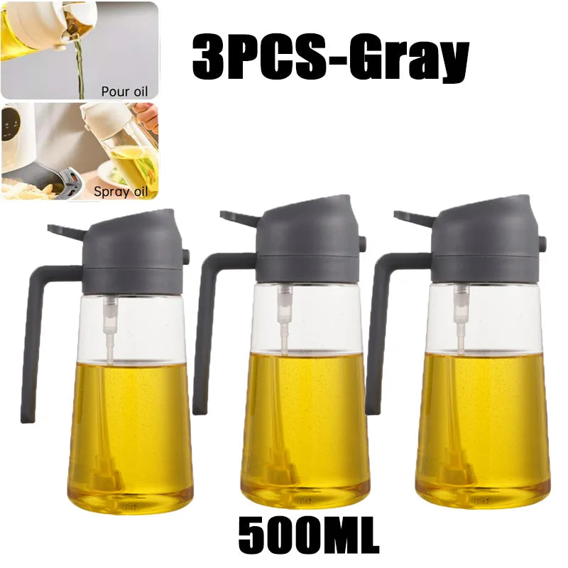 Oil Spray Bottle for Cooking and BBQ - 200/300/500ml Plastic Sprayer
