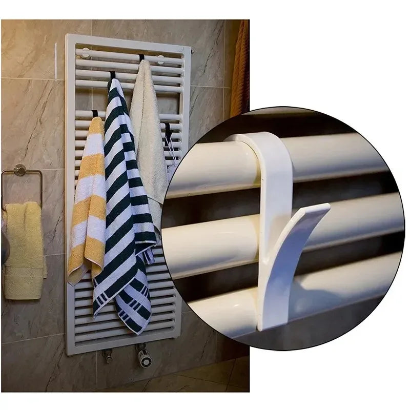 Heated Towel Radiator Rail Hanger Hooks for Clothes and Scarves