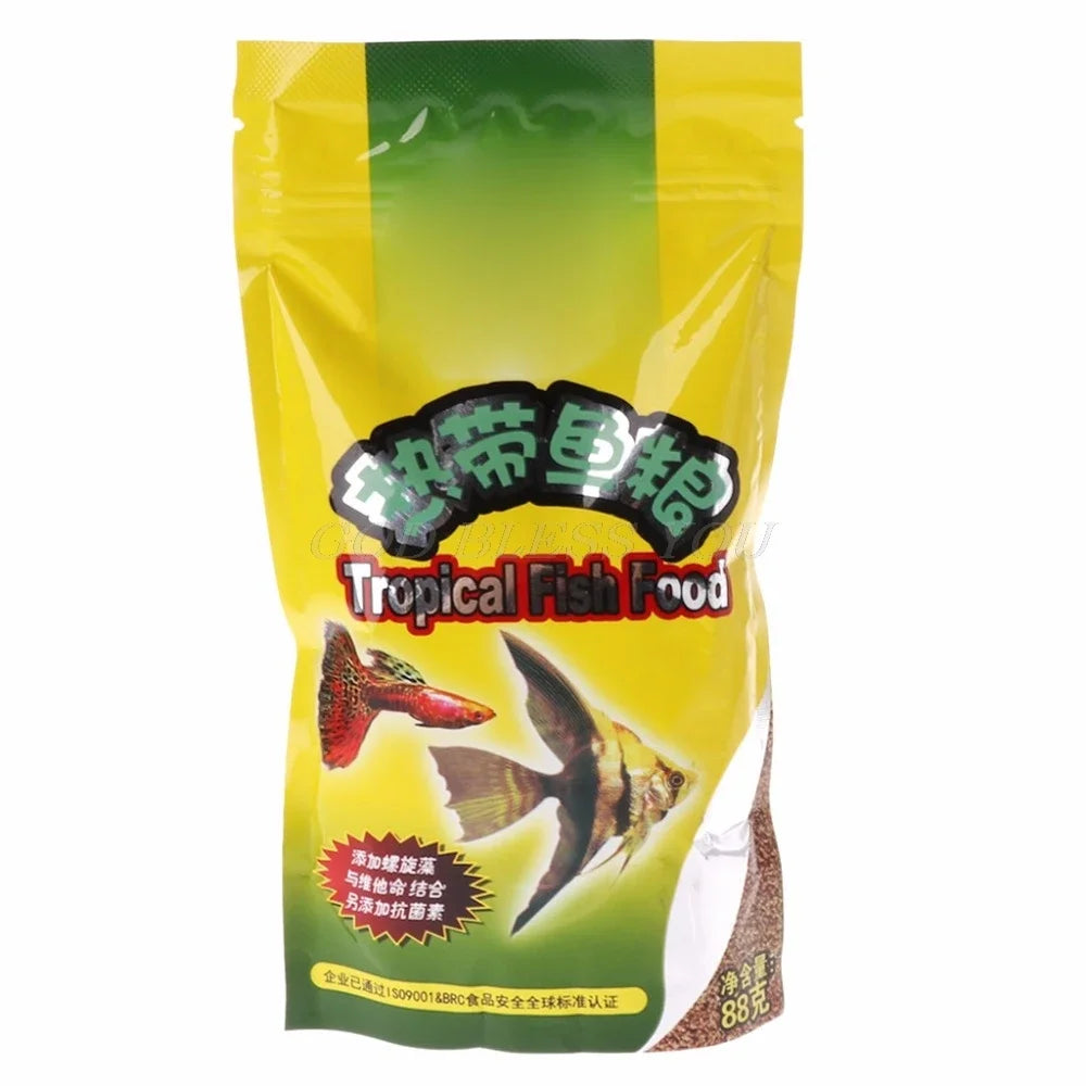 Tropical Fish Food Grain for Guppies and Small Fish - 88g