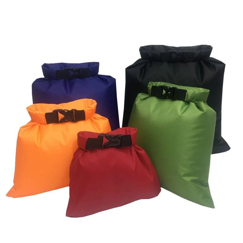 5-Piece Waterproof Dry Bag Set for Outdoor Water Sports