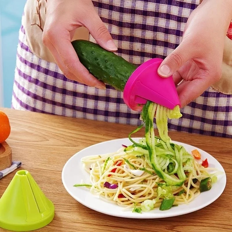 Manual Rotating Vegetable Spiralizer and Shredder Grater