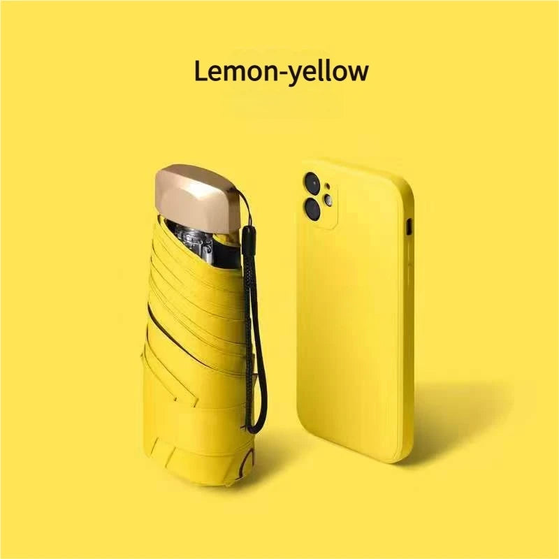 Mini Pocket UV Protection Folding Capsule Umbrella