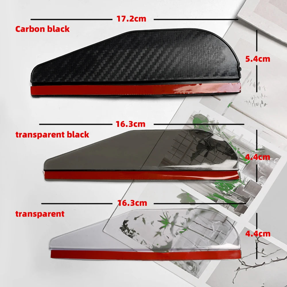 2pcs Carbon Fiber Car Rearview Mirror Rain Eyebrows