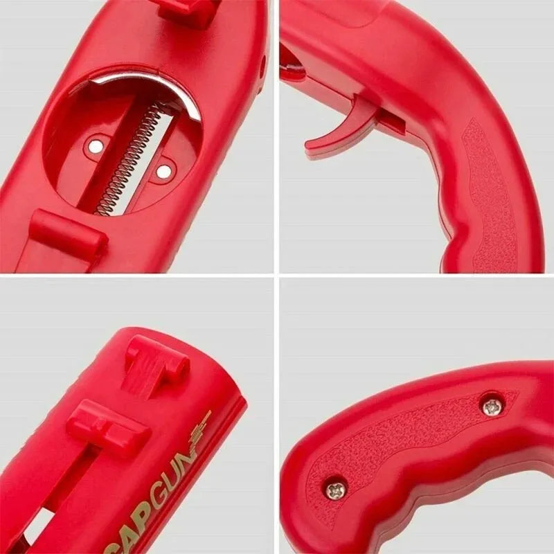 Portable Cap Gun Beer Bottle Opener and Launcher