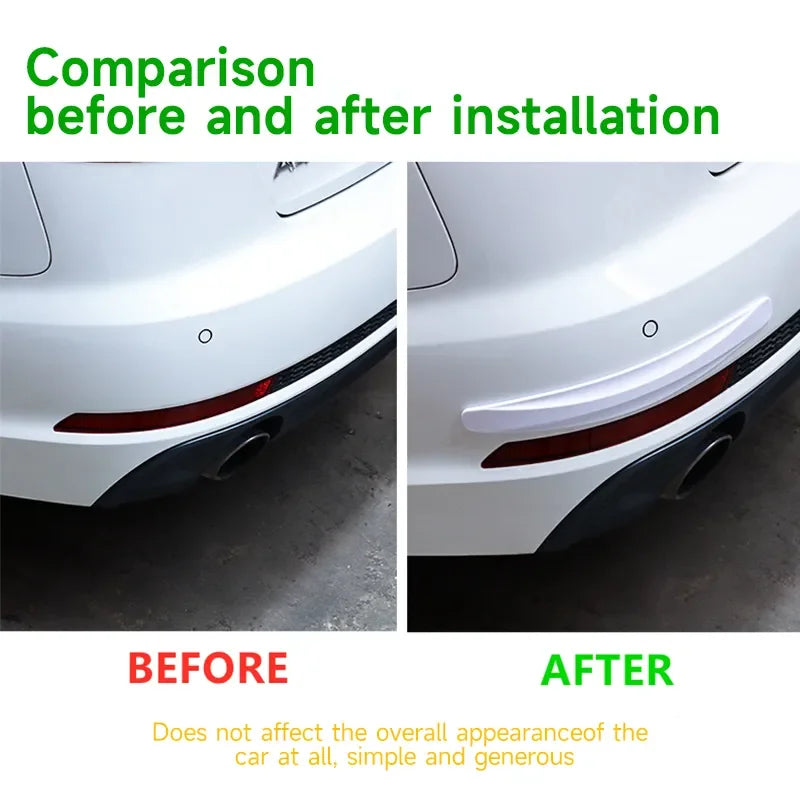2pcs Anti-Collision Car Bumper Protector Strips
