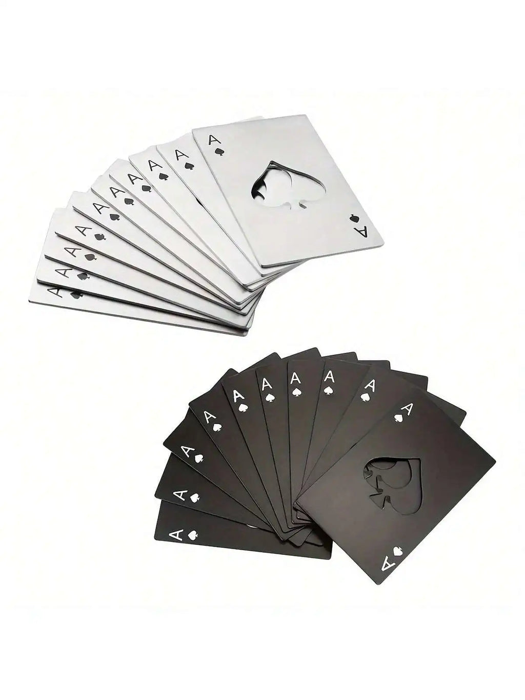 Stainless Steel Ace of Spades Credit Card Bottle Opener