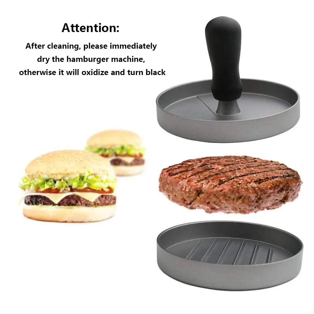 Aluminum Hamburger Patty Maker and Burger Press