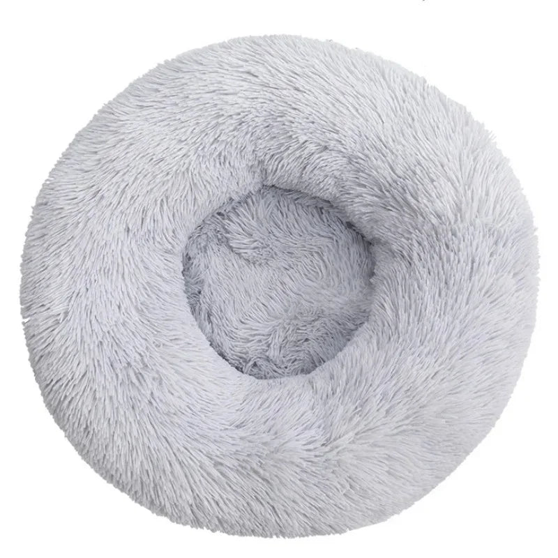 Super Soft Round Plush Pet Bed for Dogs and Cats