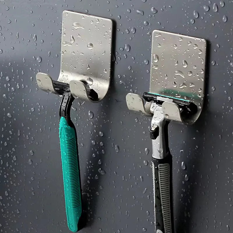 Stainless Steel Wall-Mounted Punch-Free Razor Holder