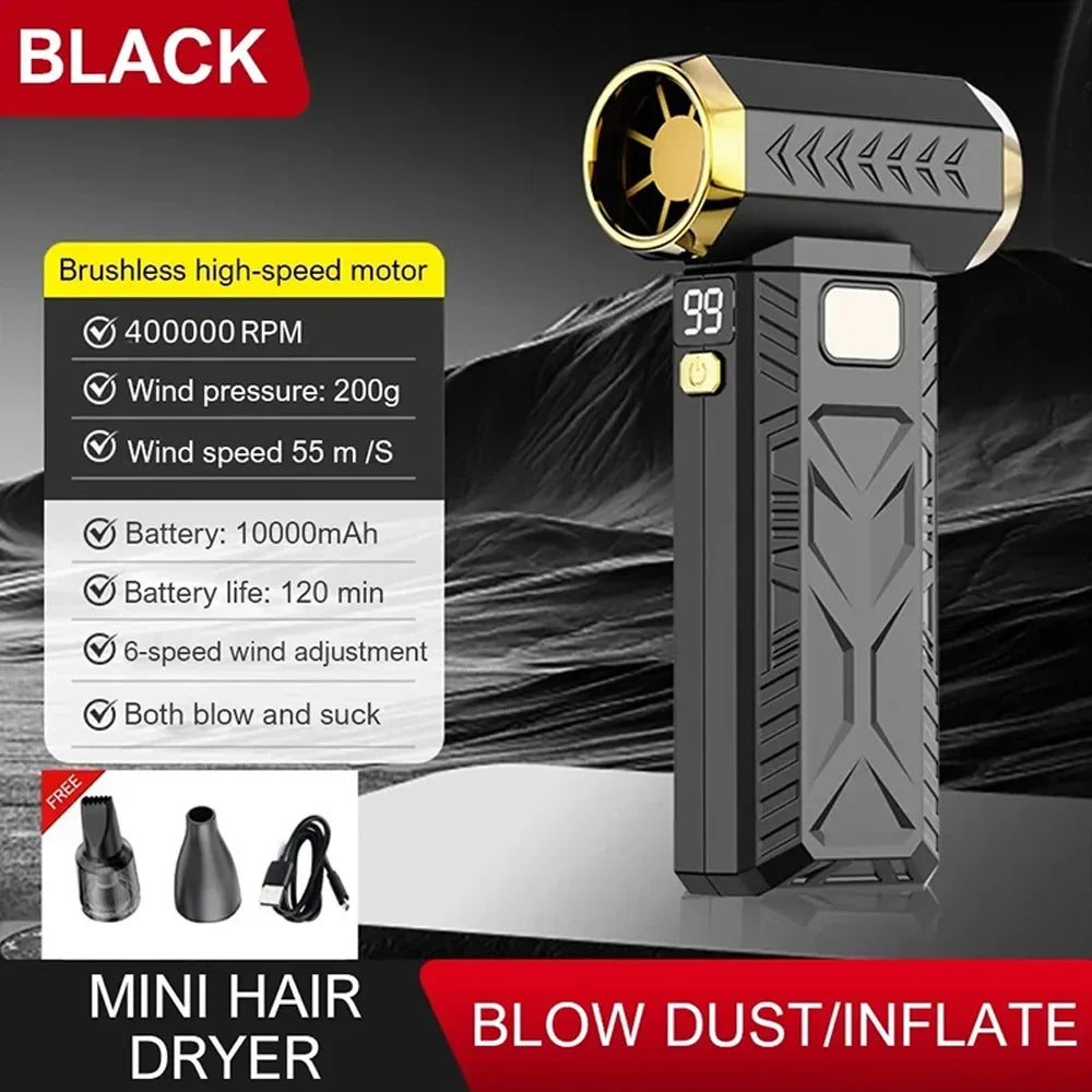 M18 Brushless Turbo Jet Fan 400,000 RPM Portable Electric Blower