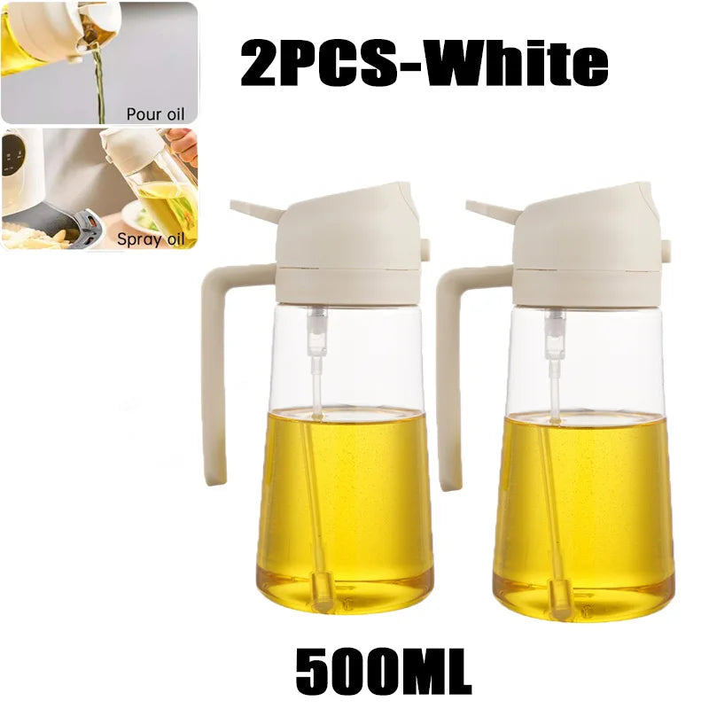 Oil Spray Bottle for Cooking and BBQ - 200/300/500ml Plastic Sprayer