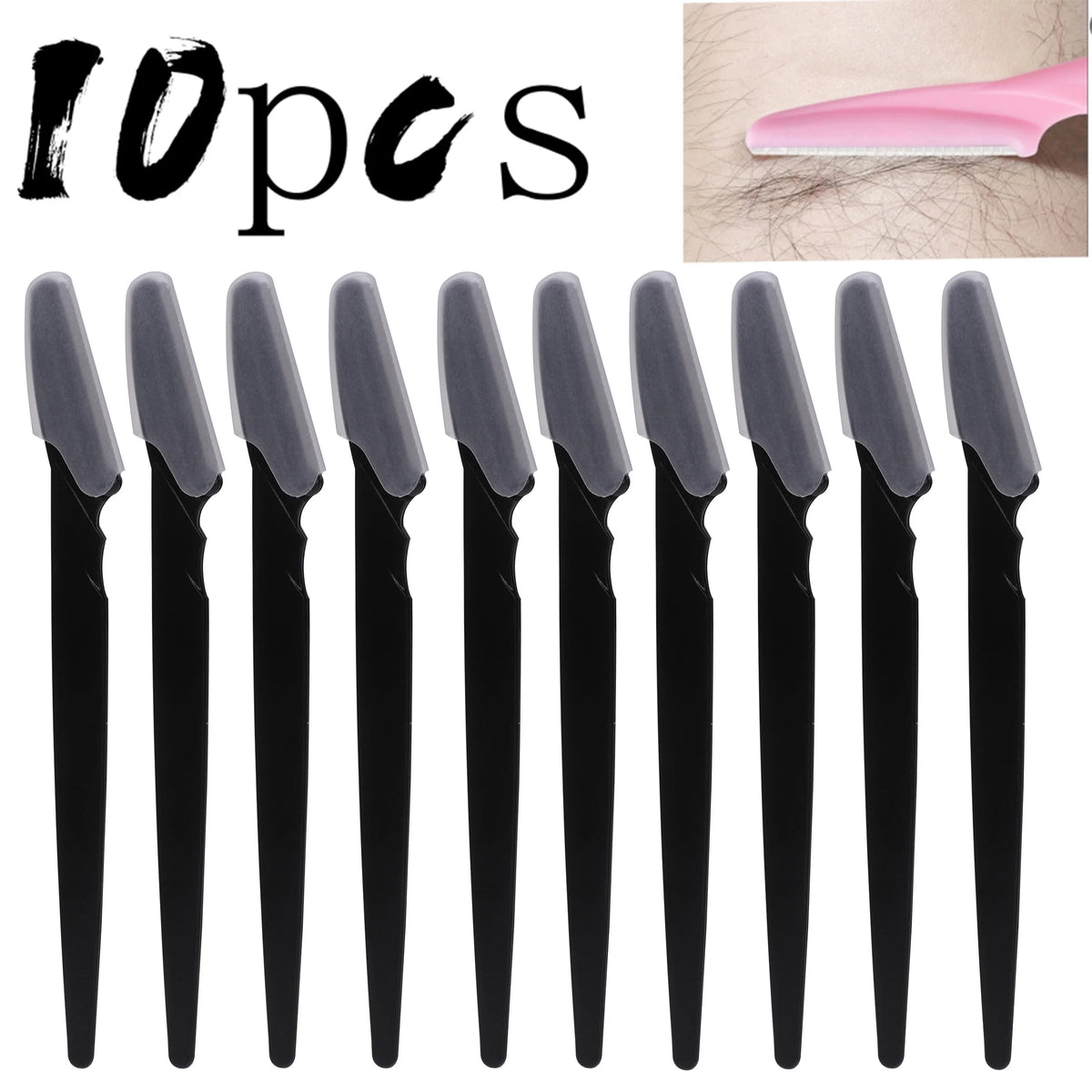 Eyebrow and Face Razor with Protective Cover for Men and Women