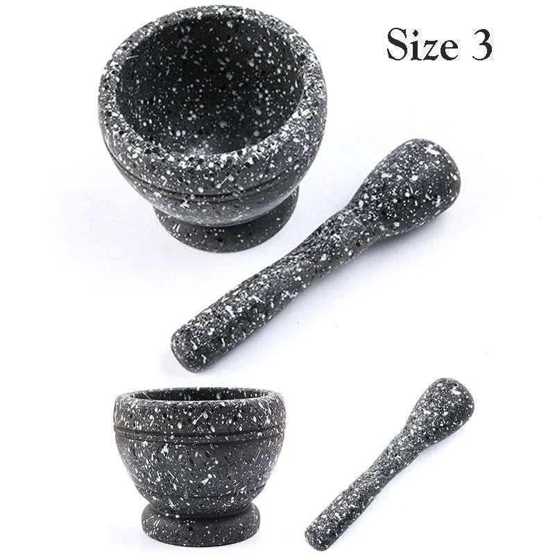 Resin Mortar and Pestle Set for Grinding Herbs and Spices