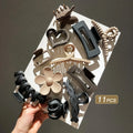 11-Piece Matte Shark Hair Clip Set