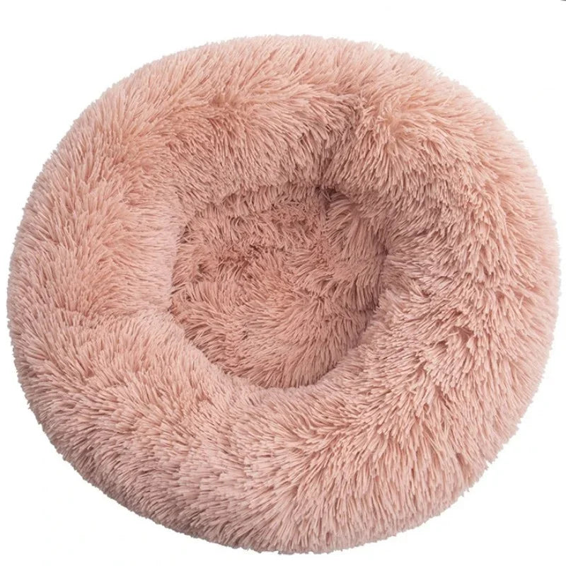 Super Soft Round Plush Pet Bed for Dogs and Cats