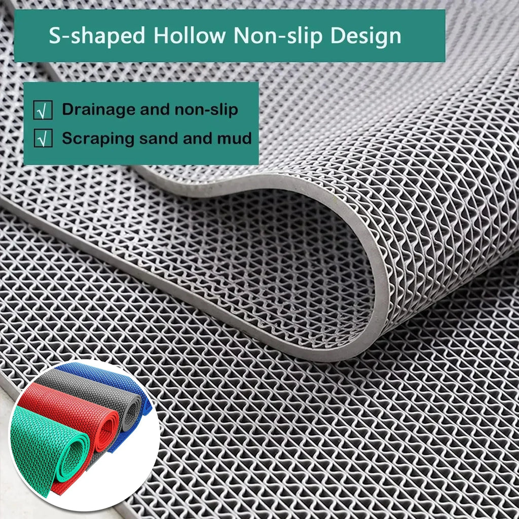 Waterproof Non-Slip PVC Floor Mats for Kitchen and Bathroom