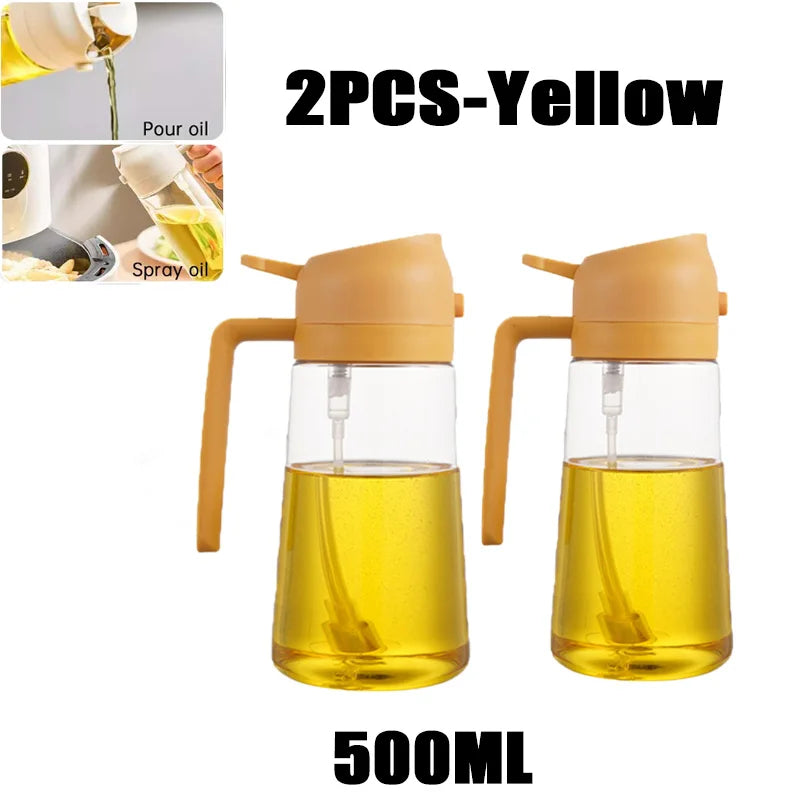 Oil Spray Bottle for Cooking and BBQ - 200/300/500ml Plastic Sprayer