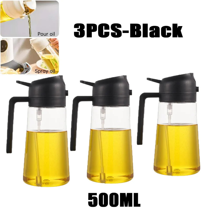 Oil Spray Bottle for Cooking and BBQ - 200/300/500ml Plastic Sprayer