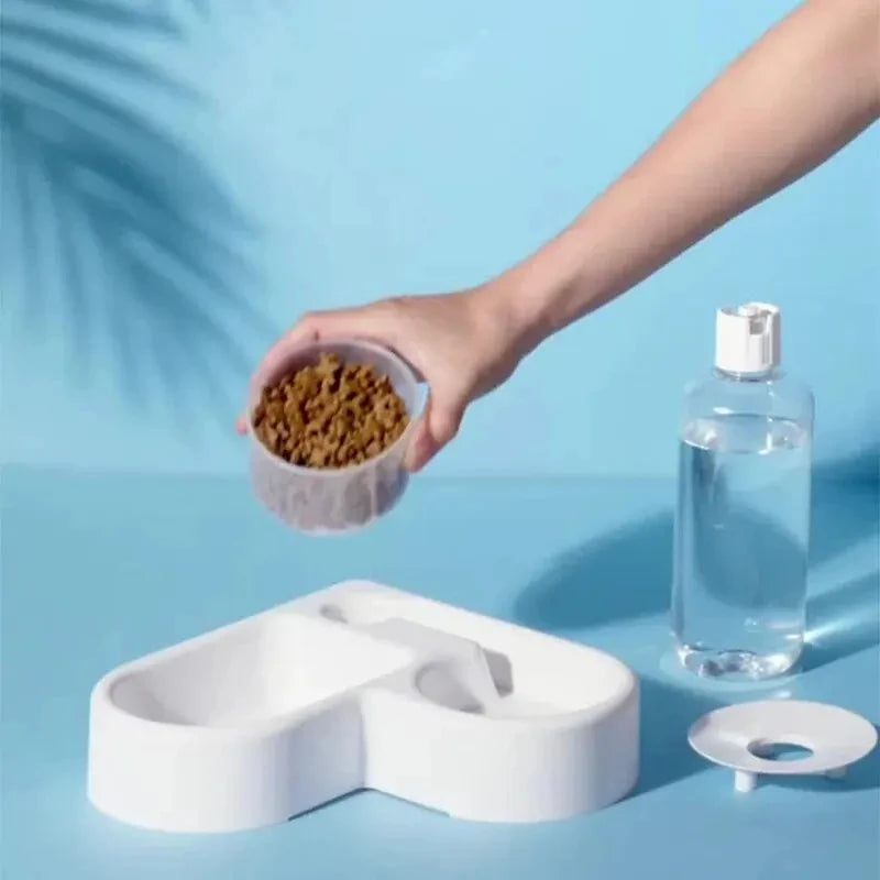 Automatic Moisture-Proof Dual-Use Pet Feeding and Drinking Bowl