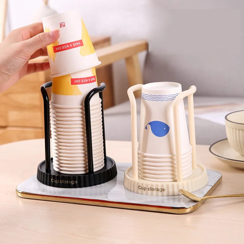 Desktop Disposable Paper Cup Storage Rack