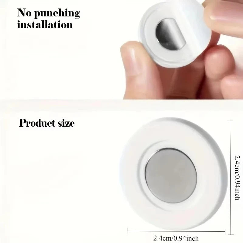 Magnetic Wall Mount Remote Control Holder - No Drill Space-Saving Design