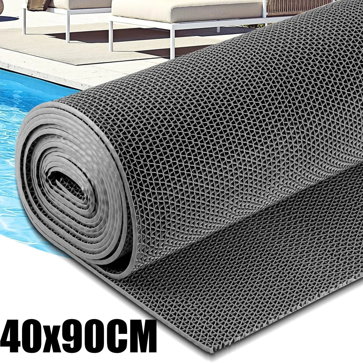 Waterproof Non-Slip PVC Floor Mats for Kitchen and Bathroom